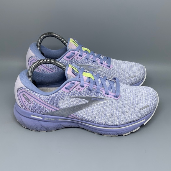 Brooks Shoes - Brooks Ghost 14 Grey Purple Running Shoes 1203561B566 Women’s Sz 8.5